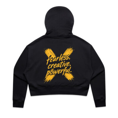 Fearless Crop Hoodie | Womans Thumbnail