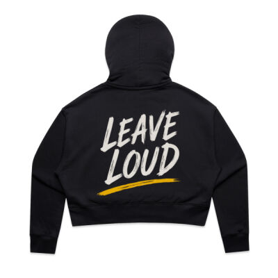 Loud Crop Hoodie | Womans Thumbnail